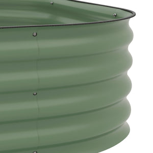 English Elm Outsunny 3-Tier Galvanized Steel Garden Bed Kit - Versatile Planter With Open Bottom For Healthy Growth W2225P174404-GIGA