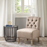 Lola Transitional Tufted Armless Chair