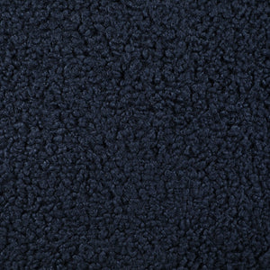 English Elm Modern Boucle Upholstered Barrel Accent Chair with Plush Round Seat, Slim Back & Natural Wood Legs Blue 30.51 L x 30.51 W x 32.1 H B011P308571