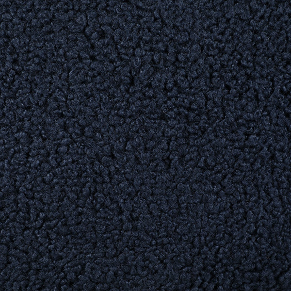 English Elm Modern Boucle Upholstered Barrel Accent Chair with Plush Round Seat, Slim Back & Natural Wood Legs Blue 30.51 L x 30.51 W x 32.1 H B011P308571