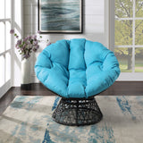 OSP Home Furnishings Papasan Chair Blue