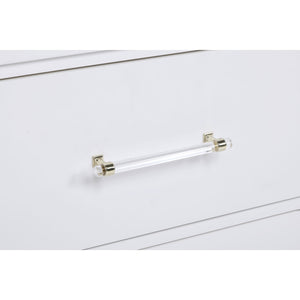 English Elm Helena Pearl White 2-Drawer Nightstand with Soft Curves, Spacious Storage, Modern Chic Bedroom Accent B062P299878