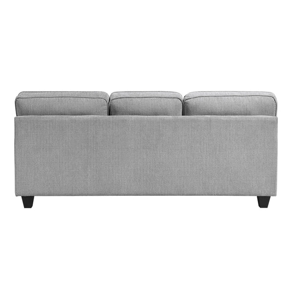 English Elm Contemporary Chenille Sofa and Loveseat Set with Pocket Coil Cushions for Living Rooms Gray B011S02475
