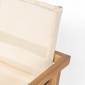 English Elm Christopher Knight Home® - BELFAST Teak Frame Outdoor Dining Chairs Set of 2 — Beige Mesh Comfort, Durable Weather-Resistant Design N762P240699A