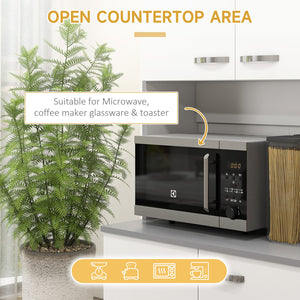 English Elm Homcom 71" Modern Buffet Hutch - Stylish Storage & Display Solution For Kitchen & Dining Spaces W2225S00044