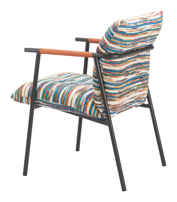 Zuo Modern Reduga Dining Chair In Vibrant Multicolor - Modern Design With Durable Fabric & Stylish Elegance Multicolor 100% Polyester,100% Polyurethane,Steel 110834-zuo-modern