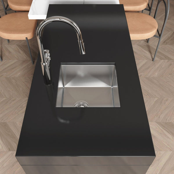 English Elm Stainless Steel Handmade Undermount Kitchen Sink Nano Gray Brushed Single Bowl T3177P286044