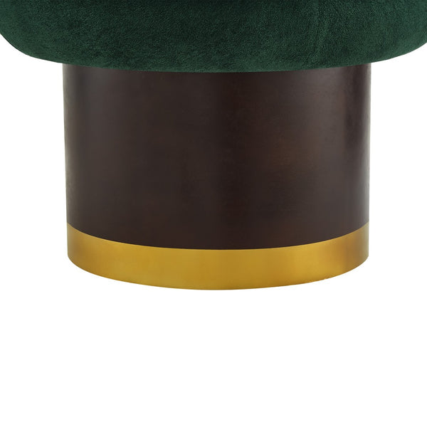 English Elm 360°swivel Chenille Barrel Chair Mid-century Round Seat for Living Room or Bedroom N763P331762F