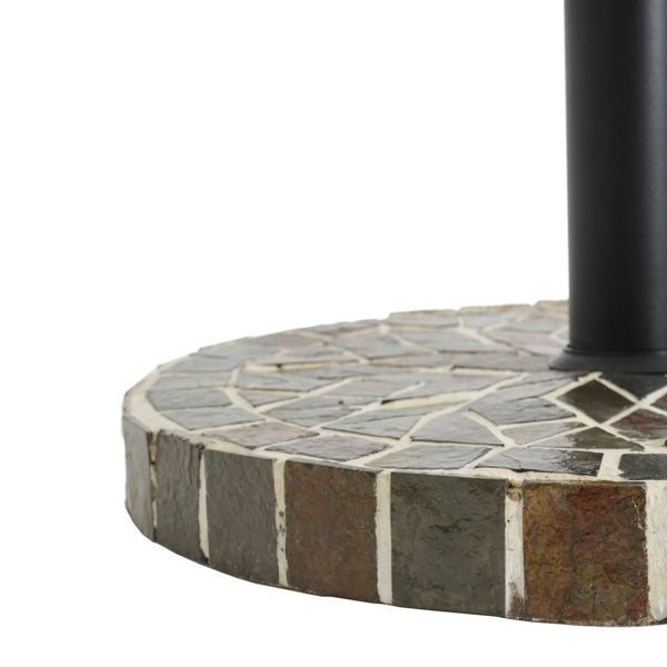 English Elm Enzo Mosaic Concrete Outdoor Umbrella Base with Ceramic Tile Inlay for Patio Use N775P407248M