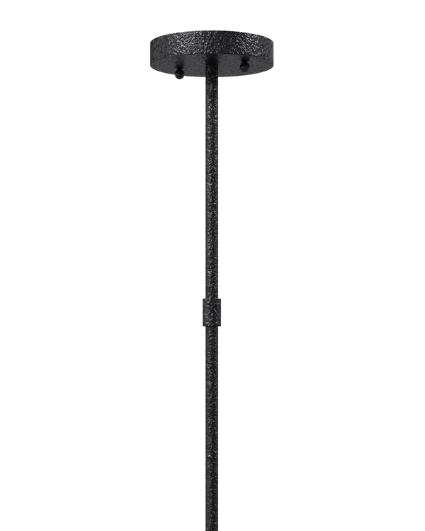 Currey & Company Denison Black Outdoor Lantern - Elegant Wrought Iron Design With Soft Glow For Patios & Porches Black Wrought Iron ,Glass 9500-0025-currey-company