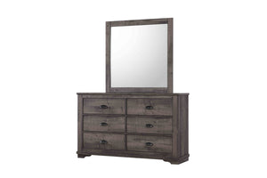 English Elm 1pc Contemporary Tall Chest with Faux Marble Top and Four Drawers for Elegant Bedroom Storage Gray 62.01 L x 19.8 W x 39.06 H B2741P337034