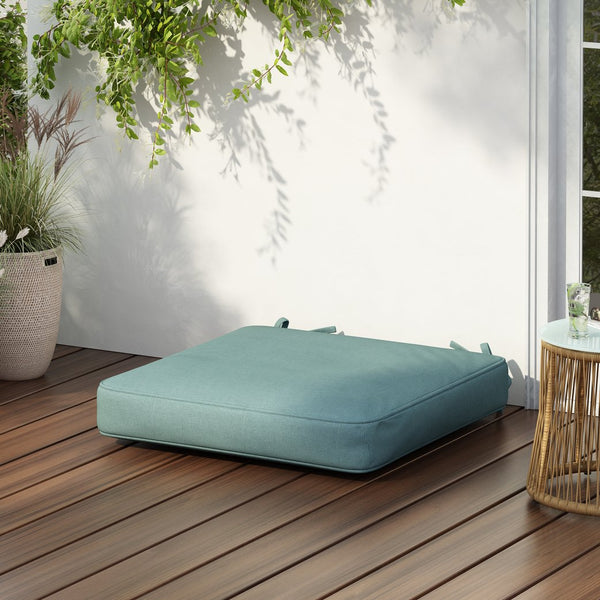 English Elm Christopher Knight Home® - Noah Teal Outdoor Dining Chair Cushion - Plush, Weather-Resistant, And Stylish For Ultimate Comfort N775P291472T