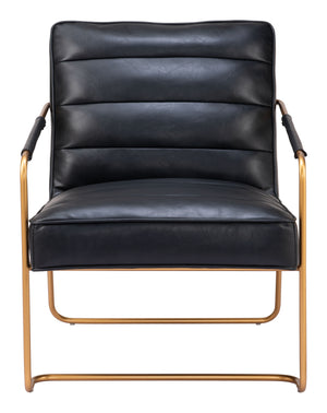 Dallas Accent Chair Vintage Black 109521 Zuo Modern