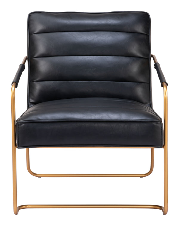 Dallas Accent Chair Vintage Black 109521 Zuo Modern