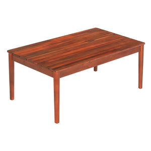 English Elm Christopher Knight Home® - BRYAN Acacia Coffee Table in Mahogany Finish – Rustic Outdoor 36.25" x 20.5" Durable Hardwood Design N776P288482K