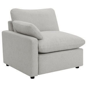 English Elm Hollander Modular Fabric Sectional with Three Power Recliners for Flexible Living Rooms B062S01810