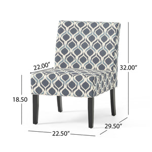 English Elm Accent Chair with Rubberwood Legs Plush Upholstery for Modern Living Spaces N771P218158B