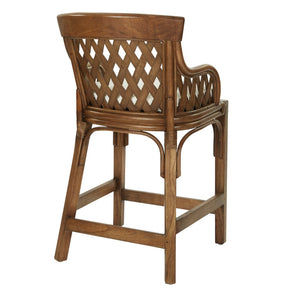 OSP Home Furnishings Plantation 24" Counter Stool Brown Stain