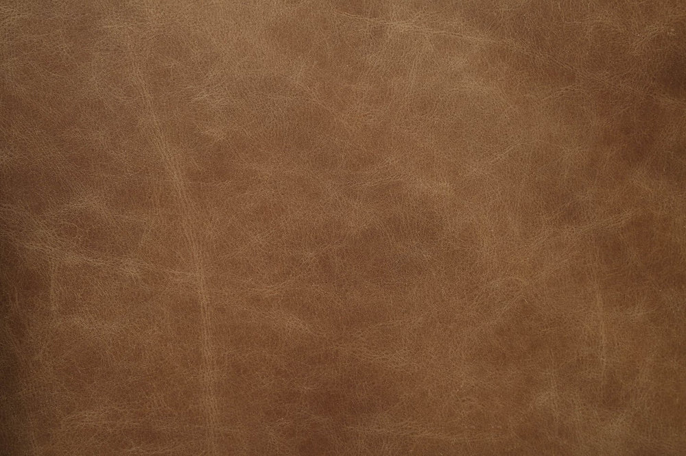 English Elm Retro Brown Swivel Office Chair Top Grain Leather Padded Back Adjustable Height 360° Comfort B062P215462