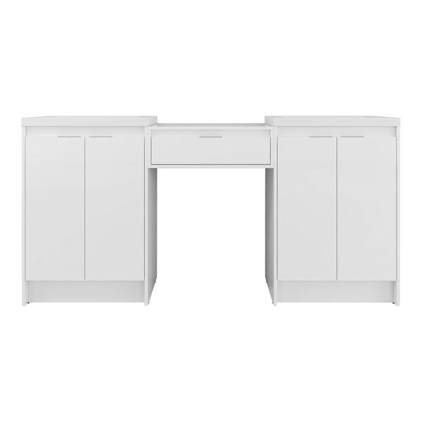 English Elm 72" Freestanding Bathroom Vanity With Soft-Close Drawers, Resin Sink & Extra Storage For Elegance W999S00427