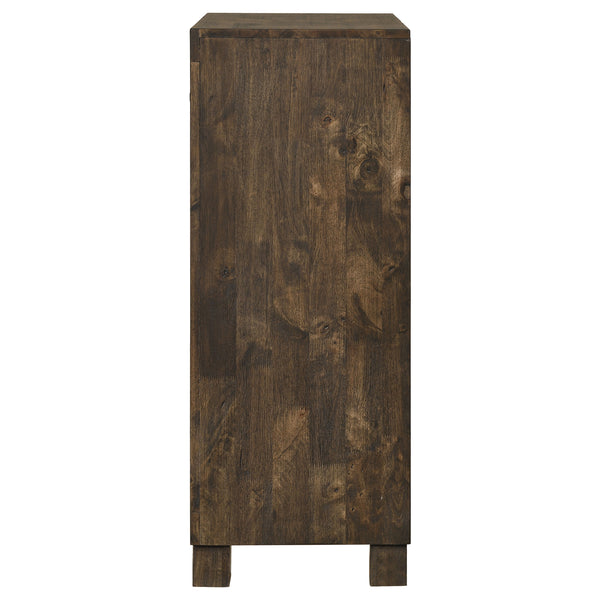 English Elm Bren Five Drawer Chest Rubberwood Grain Build Farmhouse Bedroom Storage B062P451984