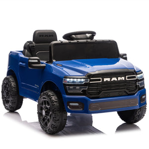 English Elm Licensed Dodge Ram 3500 Kids Electric Ride on Truck with Remote Suspension Bluetooth W1578P346249
