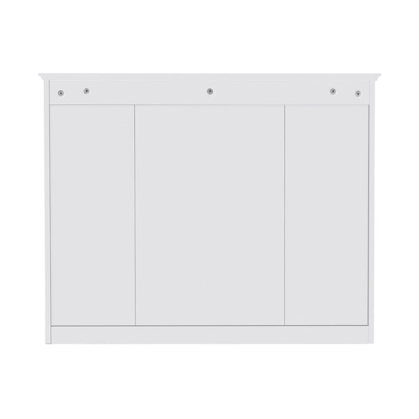 English Elm 36'' Modern Bathroom Vanity Set With Sink, Mirror & Open Shelves - Stylish Storage Solution! N710S236006K