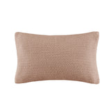 INK+IVY Bree Knit Casual Oblong Pillow Cover II21-1304 Brown