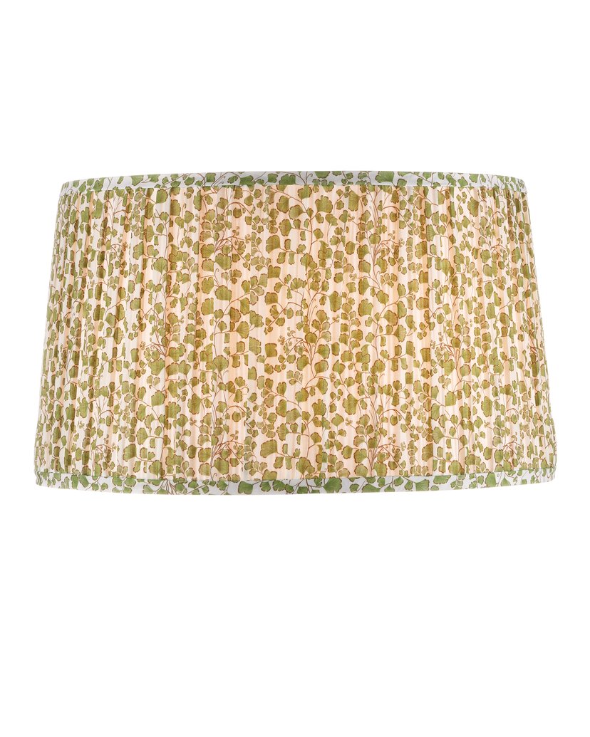 Currey & Company Maiden Tapered Lamp Shade - Ginkgo-inspired Pleated Design For A Chic And Stylish Home Decor Upgrade Green Cotton 0900-6001-currey-company