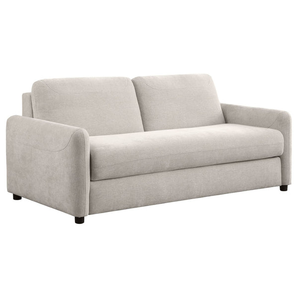 English Elm Welker Beige Polyester Queen Sleeper Sofa with Memory Foam and Slim Track Arms B062P451727