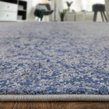 Feizy Rugs Astra Polyester/Polypropylene Machine Made Industrial Rug Ivory/Blue 9'-2" x 12'