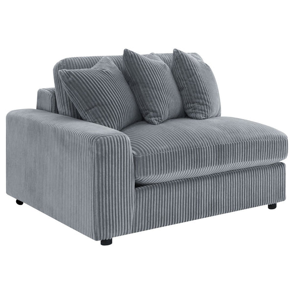 English Elm Cassidy Corduroy Sectional with Chaise Lounge for Relaxed Living Room Comfort B062S01422
