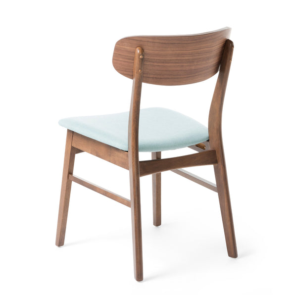 English Elm Christopher Knight Home® - DINING Chair with Cushioned Fabric Seat and Polished Wood Frame — Elegant Modern Comfort for Home Mint 58925.00MNT
