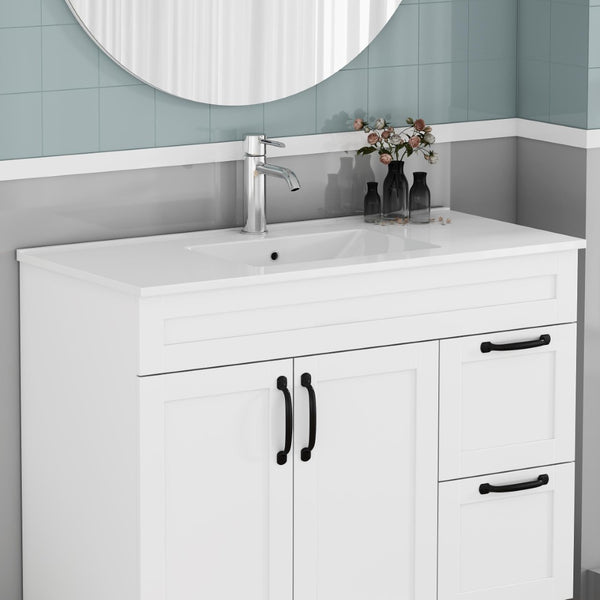 English Elm 39.4-inch Vitreous Ceramic Drop-in Sink for 36 Inch Vanity Modern Bath W3151P411600