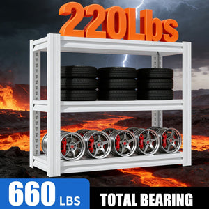 English Elm 20-30 Gallon Aquarium Stand Heavy Duty Steel Three Tier Rack for Home or Office White W2735P457277