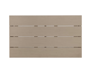 Sunpan Viga Coffee Table - Elegant Teak Wood Design for Modern Outdoor Spaces, Durable and Stylish Solution Drift Brown