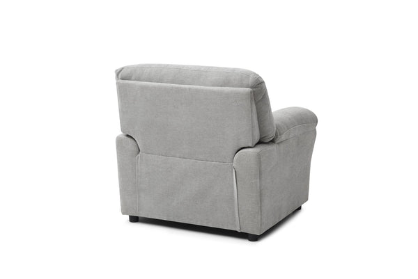 English Elm Hamilton Chair with Nailhead Trim and Pillow-Top Arms, Plush Chenille Seat and Removable Backrest Gray 33 L x 40 W x 23 H B078P349533