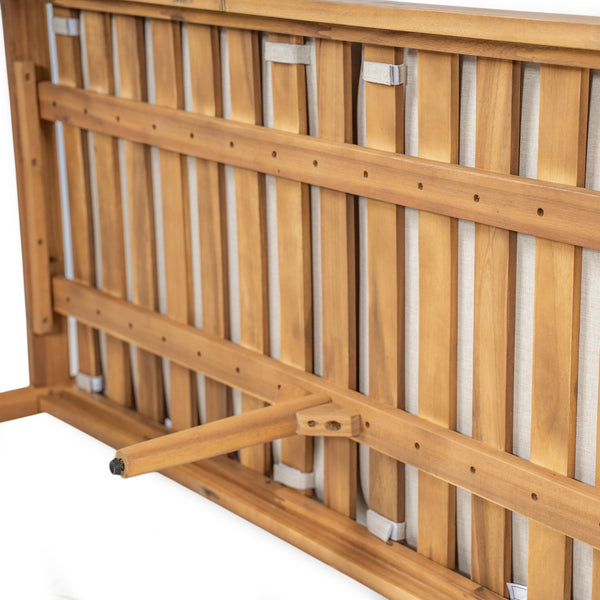 English Elm Christopher Knight Home® - Terassi Cozy Acacia Wood Loveseat For Two - Stylish Outdoor Seating With Plush Cushions & Durability N775P248814T