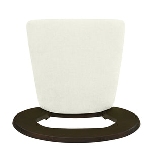 English Elm Christopher Knight Home® - Dining Chair Modern Set of 2 with Rounded Back and Upholstered Seat on Durable Rubberwood Frame Beige,Dark Brown N771P254007O