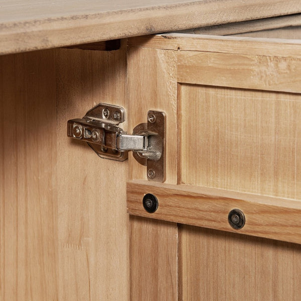 English Elm Nolan Extra Long Reclaimed Pine Six Door Sideboard Rustic Dining Room Storage B2719P489277