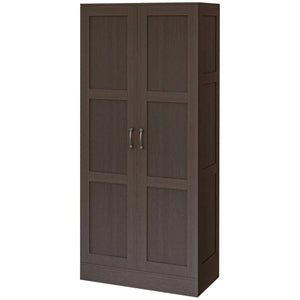 English Elm Freestanding Rustic Farmhouse Pantry Cabinet Six Tier Distressed Gray Storage Tower T3971P469788