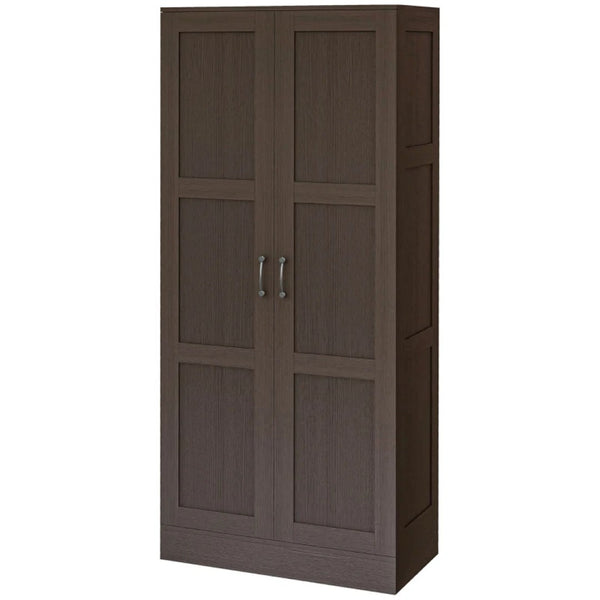 English Elm Freestanding Rustic Farmhouse Pantry Cabinet Six Tier Distressed Gray Storage Tower T3971P469788