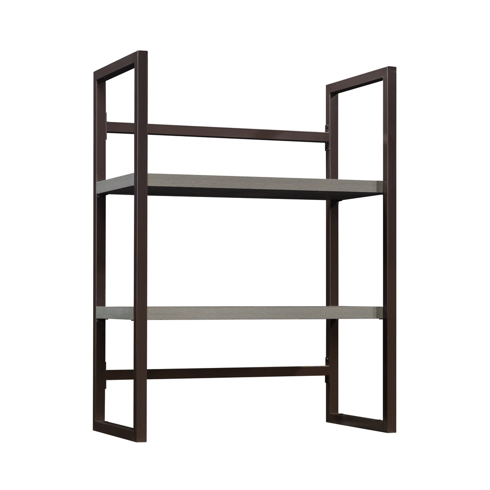 English Elm Library Hutch - Compact Brown Storage Solution With Open Shelves For Home Or Office Spaces B356P367932