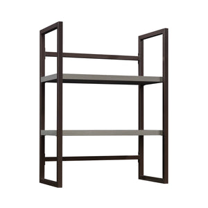 English Elm Library Hutch - Compact Brown Storage Solution With Open Shelves For Home Or Office Spaces B356P367932