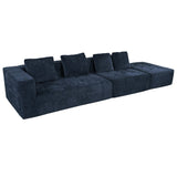 English Elm Modern Large Removable Modular Sofa, 3-Piece Set With Free Combination, Includes 4 Cushions, Ideal For Living Room, Bedroom, Apartment