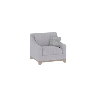 English Elm Wallace & Bay - Gray Chair - River Sand Fabric Accent Chair, Casual Elegant Design, Easy-Care Upholstery, 35"H B361P384437
