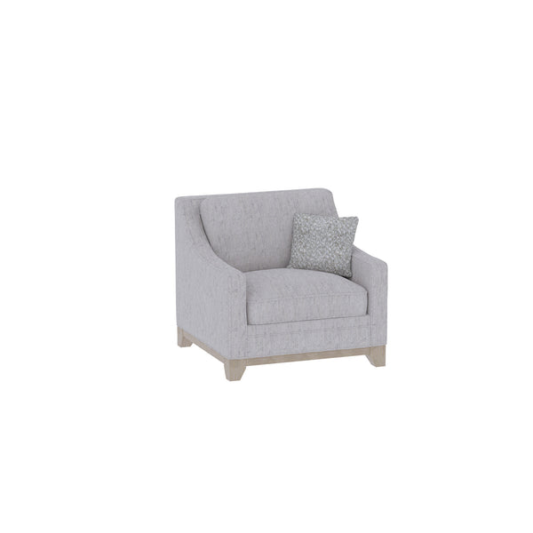 English Elm Wallace & Bay - Gray Chair - River Sand Fabric Accent Chair, Casual Elegant Design, Easy-Care Upholstery, 35"H B361P384437