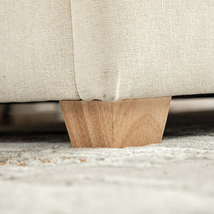 English Elm 60.2'' Chenille Tufted Flip Top Storage Bench with Rubberwood Legs for Bedroom W3118P462293