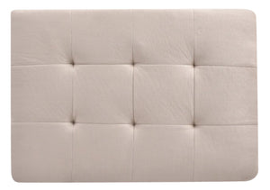 English Elm Malone Tufted Upholstered Ottoman with Sturdy Frame for Cozy Seating and Stylish Small-Space Living Beige 38 L x 27 W x 16 H B078P301554