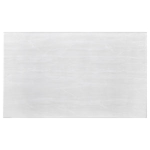 English Elm Durante Rectangular Coffee Table With Faux Marble Top And Chrome U-Shaped Base For Modern Elegance B062S00724